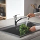 Змішувач для кухні з висувним виливом Grohe Eurosmart 30305001 - зображення 14