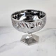 Ваза для конфет на ножке с крышкой Delisoga Ice Love 160 мм хром (DSTG1040) - изображение 4
