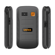 Мобільний телефон Uniwa V909T black Кнопковий Розкладачка 2,8"/1,77" 2250mAh (1486zp) - зображення 2