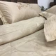 Постельное белье Ailin жаккард с вышивкой евро JE115 200x220 Бежевый - изображение 2