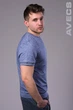 Футболка мужская с манжетом синяя Avecs AV-30019 S - изображение 4