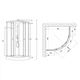 Душовий бокс Lidz Tani SB80x80.SAT.LOW.FR Frost - зображення 2