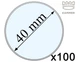 Капсула для монеты Kammer диаметром 40 мм акрил по 100 штук - изображение 2