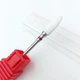 Фреза керамическая Nail Drill для снятия гель-лака (Кукуруза)- 640 701 Flame S(F) (красная насечка) - изображение 3