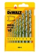 Zestaw wierteł DeWalt HSS-G do metalu 10 szt. (5011402374137) - obraz 1