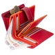 Красный кожаный кошелек Visconti RB51 RED M Fiji c RFID - изображение 3