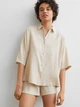 Пижамные шорты H&M 7429673abr M Светло-бежевые (PS2030000189175) - изображение 3