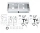 Кухонная мойка GROHE Sink K800 1024x560 31585SD0 на 2 чаши - изображение 6