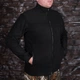 Кофта флисовая с липучками UkrCamo КФ-01 50 Черный - изображение 1