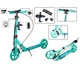 Двухколесный самокат Scale Sports SS-18. Tiffany (складной, ручной тормоз, Led-фонарик) 131999471 - изображение 2