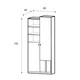 Стелаж Tablo Meblar 80x195x40 (TABLO_4) 109997 - зображення 2