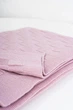 Плед Rose Harmony, 100%% мериносовая шерсть, 130х170 см, розовый - изображение 4