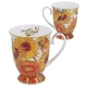 Подарунковий набір Carmani, гуртки 2 шт в серці Ван Гога «Соняшники», 280мл - зображення 1