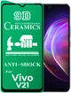 Защитная пленка Ceramics Vivo V21 (керамическая 9D) (24188) - изображение 1