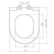 Сидение для унитаза NKP Slim INCI 0338 Soft Close+Quick Release термопласт - изображение 4