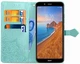 Чехол Vintage для Xiaomi Redmi 7A книжка кожа PU бирюзовый - изображение 4
