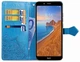 Чехол Vintage для Xiaomi Redmi 7A книжка кожа PU голубой - изображение 4