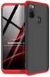 Чехол GKK 360 для Samsung Galaxy M21 / M215 бампер оригинальный Black-Red - изображение 1
