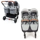 Універсальна коляска для двійні 2 в 1 Valco Baby Snap DUO Trend Grey Marle - зображення 1