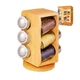 Набор для специй на подставке Stenson Woody MS-0369 7 предметов - изображение 2