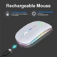 Беспроводная мышь FlyBat A2 Белая 1600 dpi RGB с подсветкой - изображение 2