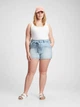 Женские джинсовые шорты GAP с высокой посадкой 1159760465 (Голубой, 32) - изображение 3