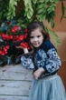 Вишиванка Piccolo Білославіа біла вишивка 134 см Синій - зображення 1