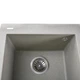Мойка для кухни GLOBUS LUX гранитная LAMA 410x500мм прямоугольная врезная без сифона серая 000007950 - изображение 4