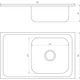 Мойка для кухни MIRA из нержавеющей стали MR 8050 R E Satin Right 800x500мм прямоугольная накладная матовая 0.8мм с сифоном 000015367 - изображение 2