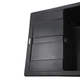 Мойка для кухни GLOBUS LUX гранитная ONE 650x500мм прямоугольная врезная без сифона черная 000021068 - изображение 3