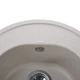 Мойка для кухни GLOBUS LUX гранитная MARTIN 510x510мм круглая врезная без сифона бежевая 000021071 - изображение 3