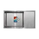 Мойка для кухни MIXXUS из нержавеющей стали MX7844 SATIN 780x440мм прямоугольная врезная матовая 1.2мм с сифоном MX0560 - изображение 3