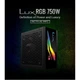Полумодульный Aerocool LUX RGB 750M ATX 750 WLED RGB, 80Plus Bronze 230V Б/У - зображення 7