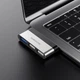 USB хаб Type-C на USB HUB адаптер BOROFONE adapter silver DH1 (2USBx2.0, 1USBx3.0). Silver - зображення 2