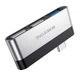 USB хаб Type-C на USB HUB адаптер BOROFONE adapter silver DH1 (2USBx2.0, 1USBx3.0). Silver - зображення 5