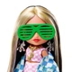 Кукла Барби Экстра Минис Модница в клетчатом жакете оверсайз Barbie Extra Minis #2 Checkered Outfit $ Oversized Jacket (HGP64) - изображение 4