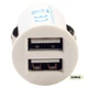 Зарядний пристрій для USB від прикурювача - Griffin Mini Dual USB White - зображення 3