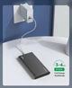УМБ Power Bank Topk 20W QC3.0/PD 10000 mAh 1xUSB, 1xType-C чорний 2 входи USB Type-C, MicroUSB (TKI1007P-BL) - зображення 7