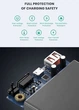 УМБ Power Bank Topk 20W QC3.0/PD 10000 mAh 1xUSB, 1xType-C чорний 2 входи USB Type-C, MicroUSB (TKI1007P-BL) - зображення 8