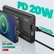 УМБ Power Bank Topk 20W QC3.0/PD 10000 mAh 1xUSB, 1xType-C чорний 2 входи USB Type-C, MicroUSB (TKI1007P-BL) - зображення 11
