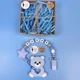 Именной силиконовый грызунок Mommy Bag Мишка голубой (9 букв) - изображение 3