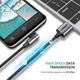 Дата кабель USB 2.0 AM to Type-C 1.0m US284 Angled Alum. Braid Black Ugreen (50941) - изображение 4