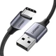 Дата кабель USB 2.0 AM to Type-C 1.0m US288 Aluminum Braid Black Ugreen (60126) - изображение 1