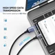 Дата кабель USB 2.0 AM to Type-C 1.0m US288 Aluminum Braid Black Ugreen (60126) - изображение 3
