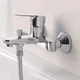 Кран для ванной однорукояточный с коротким гусаком HANSGROHE TALIS E хром латунь 71740000 - изображение 3