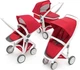 Універсальна коляска 3в1 Greentom Upp Carrycot+Reversible+Classic (White/Red) - зображення 1
