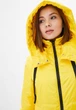 Демисезонная короткая куртка с капюшоном Modniy OAZIS 52-54 Желтый (90409/1 52-54) - изображение 5