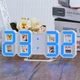 Настільний Led годинник електронний з USB Синій (701815) - зображення 4