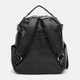 Рюкзак женский из натуральной кожи 9 л Laras K102108bl Черный (ROZ6400205652) - изображение 3