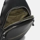 Сумка слинг через плечо мужская из натуральной кожи Laras K101908bl Черная (ROZ6400205655) - изображение 6